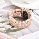 Rose Gold Beaded Apple Watch Band for Women
