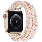Rose Gold Beaded Apple Watch Band for Women