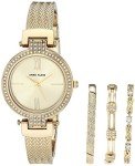 Anne Klein Women's Gold Quartz Dress Watch