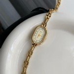 FANMIS Women's Vintage Oval Gold Bracelet Watch