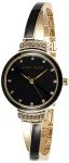 Anne Klein Women's Black Dress Watch with Metal Strap