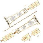 Stylish Adjustable Metal Smartwatch Strap for Apple Watch