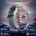 Men's Military Smart Watch with Fitness Tracking
