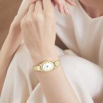 CNYXCN Women's Gold Easy-Read Analog Watch