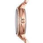 Fossil Women's Virginia Quartz Stainless Steel Three-Hand Watch, Color: Rose Gold Glitz (Model: ES3284)