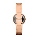 Fossil Women's Virginia Quartz Stainless Steel Three-Hand Watch, Color: Rose Gold Glitz (Model: ES3284)