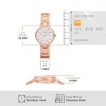 Fossil Women's Virginia Quartz Stainless Steel Three-Hand Watch, Color: Rose Gold Glitz (Model: ES3284)