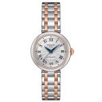 Tissot Womens Bellissima Automatic 316L Stainless Steel case with Rose Gold PVD Coating Swiss Automatic Watch, Grey, Stainless Steel, 5 (T1262072201300)