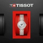 Tissot Womens Bellissima Automatic 316L Stainless Steel case with Rose Gold PVD Coating Swiss Automatic Watch, Grey, Stainless Steel, 5 (T1262072201300)