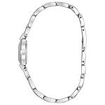 Bulova Ladies' Classic Dress Mini 2-Hand Quartz Watch, Stainless Steel, Arabic Markers, Silver/Blue Accents