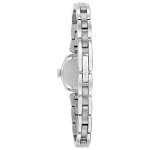Bulova Ladies' Classic Dress Mini 2-Hand Quartz Watch, Stainless Steel, Arabic Markers, Silver/Blue Accents
