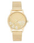 Nine West Women's Floral Dial Mesh Bracelet Watch