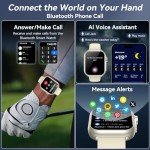 Smart Watch, 1.85"HD Smart Watch for Men Women, 1000 mAh Battery High Capacity, 110+ Sport Modes with Fitness Tracker, IP68 Waterproof, Heart Rate/Sleep Monitor, Fitness Watch for Android/iOS