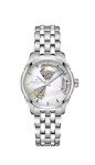 Hamilton Watch Jazzmaster Open Heart Lady Swiss Automatic Watch 36mm Case, Mother of Pearl Dial, Silver Stainless Steel Bracelet (Model: H32215190)