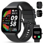 Smart Watch(Answer/Make Call), 2025 New Smartwatch for Men Women, 1.96" HD Fitness Watch with 110+ Sport Modes, Heart Rate, Sleep Monitor, Pedometer, IP68 Waterproof Activity Tracker for Android iOS