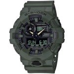 Casio Men's Watch XL Series G-Shock Quartz 200M Water Resistant Shock Resistant, Durable Matte Olive Green Resin Finish, Men’s Wrist Watches, Rugged Digital Casio G-Shock for Men (Model GA-700UC-3ACR)