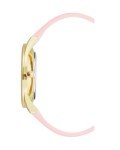 Nine West Women's NW/1994WTPK Gold-Tone and Pastel Pink Strap Watch