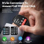 Curve Smart Watch for Men Women Answer Make Calls, 2.01" Fitness Tracker with 100 Sport Modes, Step Counter Heart Rate Sleep Tracker Accurate, IP68 Waterproof Fitness Watch for Android iOS, Black