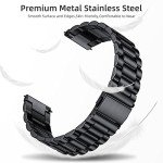 Lerobo Compatible with Samsung Galaxy Watch 7 6 5 4 Band 44mm 40mm/Galaxy Watch 6 4 Classic Band 43mm 47mm 46mm 42mm/Active 2 40mm 44mm, 20mm Stainless Steel Metal Replacement Men Women