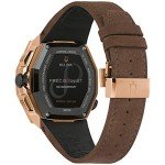 Bulova Men's Precisionist X 10th Anniversary Rose Gold 8-Hand Chronograph Watch with Brown Leather Strap