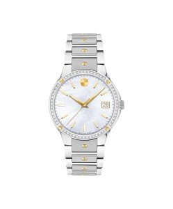 Movado SE Women's Watch - Swiss Quartz Movement, Stainless Steel Link Bracelet - Mother of Pearl Dial - 5 ATM Water Resistance - Luxury Fashion Timepiece for Her - 32mm