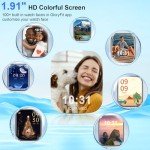 Smart Watch, 1.91" Smartwatch for Men Women (Answer/Make Call), Fitness Tracker with 120+ Sport Modes, IP68 Waterproof, Heart Rate/Spo2/Sleep Monitor, Pedometer, Activity Tracker for Android iOS