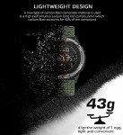 NORTH EDGE Men's & Women's Tactical Sports Watch - Carbon Fiber, Waterproof 164FT, Pedometer, Compass, Metronome, EL Backlight (Black)