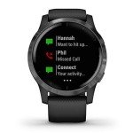Garmin Vivoactive 4, GPS Smartwatch, Features Music, Body Energy Monitoring, Animated Workouts, Pulse Ox Sensors and More, Black