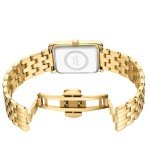 HOLSTOUR Watches for Women Vintage Bracelet White Roman Dial Rectangular Case Gold Watch Waterproof with Tools