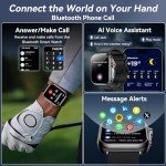 Jacoosa Smart Watch, 1.85" HD Smartwatches for Men Women, 100 Days Standby Time, 110+ Sport Modes with Fitness Tracker Watch, IP68 Waterproof, Heart Rate/Sleep Monitor, Fitness Watch for Android/iOS