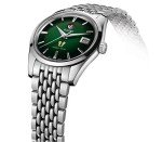 Rado Golden Horse Swiss Automatic Watch with Stainless Steel Strap, Silver, 21 (Model: R33930313), Green