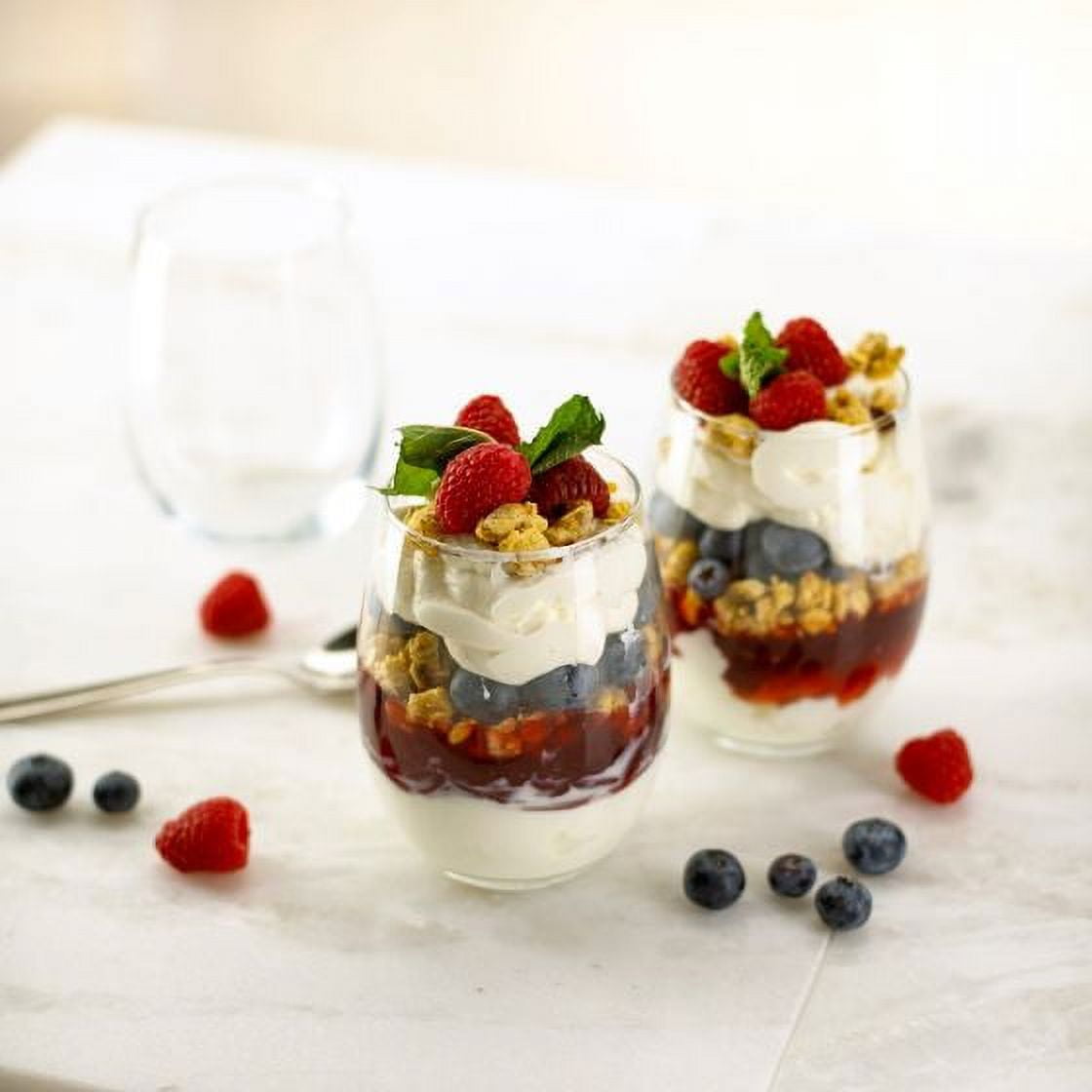 12-Piece Set Luminarc Stemless Wine Glass