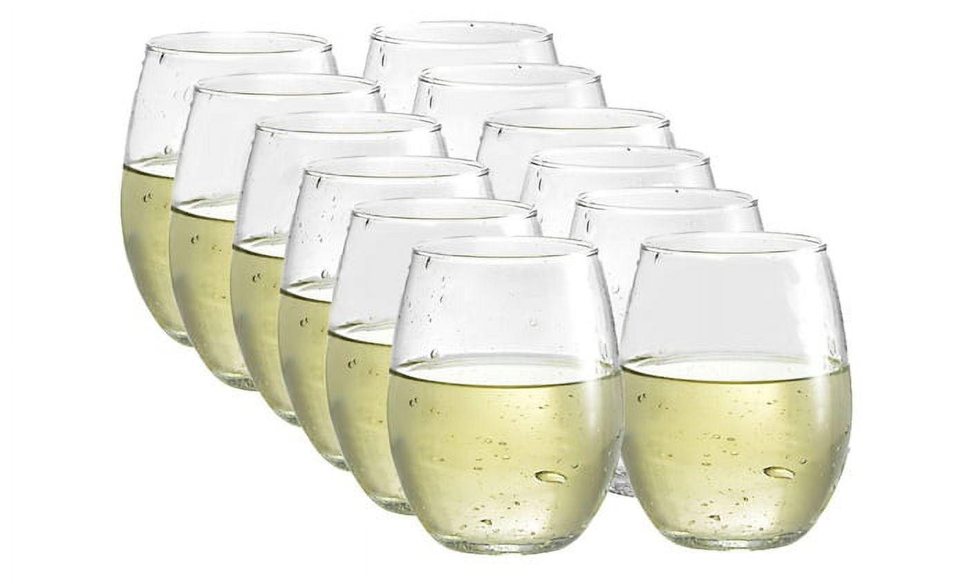 12-Piece Set Luminarc Stemless Wine Glass