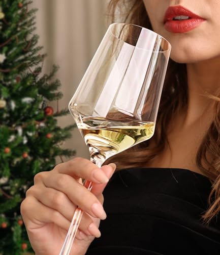 Modern Crystal White Wine Glasses (Set of 4)