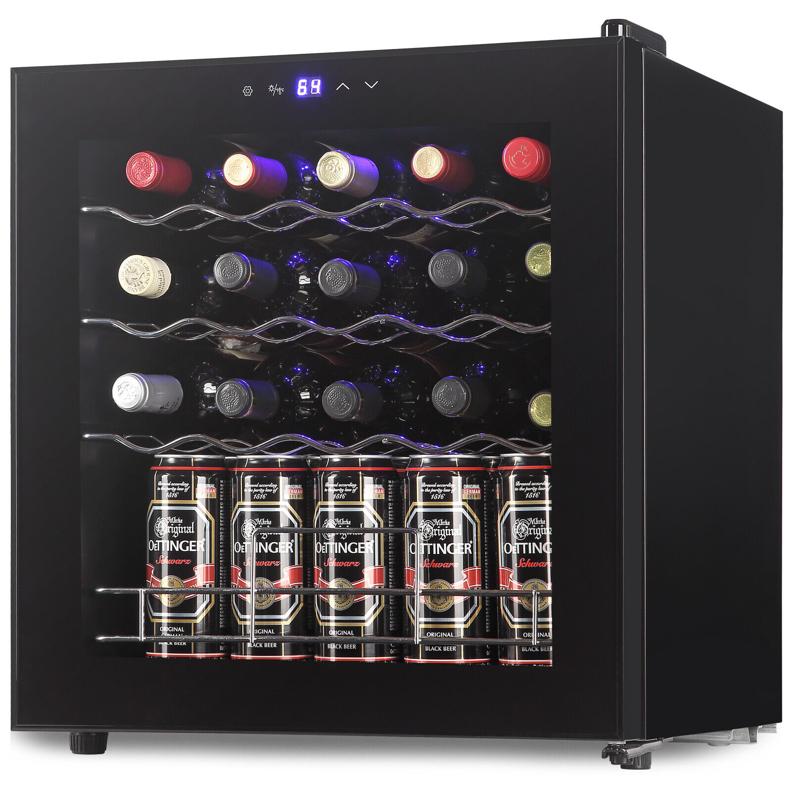 LED Mini Wine & Beverage Fridge Cabinet