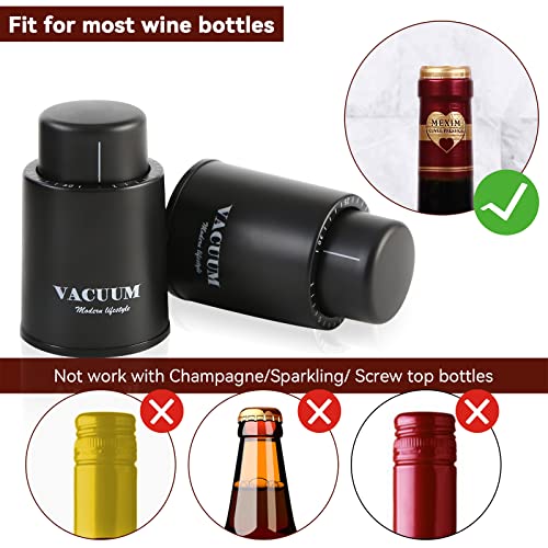 2-Pack Real Vacuum Wine Bottle Stoppers