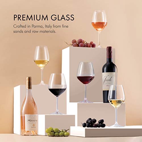 Italian White Wine Glass Set for Parties & Weddings