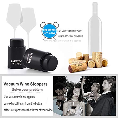 2-Pack Real Vacuum Wine Bottle Stoppers