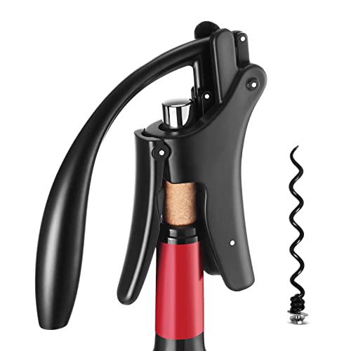 Vertical Lever Wine Opener with Foil Cutter