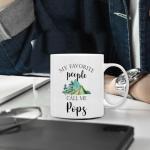QASHWEY Pops Mug, Pops Gifts from Grandkids Coffee Mug, PopsGrandpa Gifts, Fathers Day Mug Tea Cup Gift forPops Pop Pop Grandpa, My Favorite People Call Me PopsCoffee Cups Ceramic 11oz