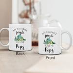 QASHWEY Pops Mug, Pops Gifts from Grandkids Coffee Mug, PopsGrandpa Gifts, Fathers Day Mug Tea Cup Gift forPops Pop Pop Grandpa, My Favorite People Call Me PopsCoffee Cups Ceramic 11oz