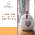 SPOTTED DOG GIFT COMPANY Chicken Mug Set of 4, 13 oz Ceramic Coffee Mugs, Farmhouse Animal Themed Tea Cups, Microwave & Dishwasher Safe, Chicken Gifts for Women & Men