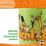 Silver Buffalo Nickelodeon Logo and Characters 90s Nostalgia Ceramic Mug, 14 Ounces