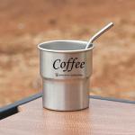 304 Stainless Steel Coffee Cup Convenient Beer Mug with Lid Reusable Water Bottle with Straws for Camping Outdoor Office Home