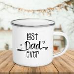 Best Mom/dad Ever Mugs Creative Glass Coffee Tea Drinks Dessert Milk Cup Enamel Mug Handle Drinkware Father's Mother's Day Gifts