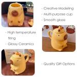 Disoza Capybara Mug Ceramic Tea Cup 15 OZ Cute One Piece Funny Coffee Cup Cappuccino Mug Gifts for Women Men Girlfriend Friend
