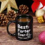 Yamgqus Gifts for Dad, Funny Fathers Day Gift Coffee Mugs, Awesome Daddy Gifts, 11oz Novel Coffee Tea Mugs with Hilarious Pattern for Dad for Birthday Father's Day(Black)