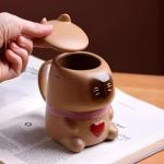 Disoza Capybara Mug Ceramic Tea Cup 15 OZ Cute One Piece Funny Coffee Cup Cappuccino Mug Gifts for Women Men Girlfriend Friend