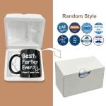 Yamgqus Gifts for Dad, Funny Fathers Day Gift Coffee Mugs, Awesome Daddy Gifts, 11oz Novel Coffee Tea Mugs with Hilarious Pattern for Dad for Birthday Father's Day(Black)