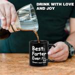 Yamgqus Gifts for Dad, Funny Fathers Day Gift Coffee Mugs, Awesome Daddy Gifts, 11oz Novel Coffee Tea Mugs with Hilarious Pattern for Dad for Birthday Father's Day(Black)